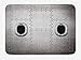Produktbild WYICPLO Vintage Airplane Bath Mat, Airplane Windows Close Up Image Detailed Steampunk Style Illustration, Plush Bathroom Decor Mat with Non Slip Backing, 23.6 W X 15.7 W Inches, Grey Black
