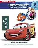  Multiplicar: Matemáticas: tablas de multiplicar · problemas sencillos para multiplicar (Disney Escuela de Genios. Cuadernos de refuerzo): (Incluye pegatinas)