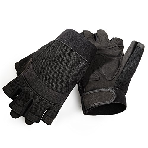 Lumaland Profi Fitnesshandschuhe Schwarz in verschiedenen Größen - 4