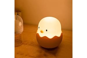JUAUO Luce Notturna Bambini, LED Silicone Touch Lampada da Comodino, Ricaricabile Dimmerabile Luce Notturna Neonato Bambina Regalo, per Camera dei Bambini, Cameretta, Campeggio