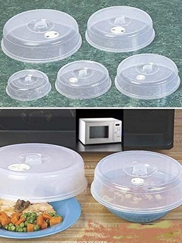 Mikrowelle wiederverwendbar Teller Hüllen Set von 5 - 3