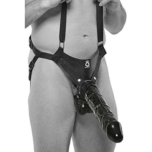 Preisvergleich Produktbild Harness mit Penis Loch 30 cm schwarz
