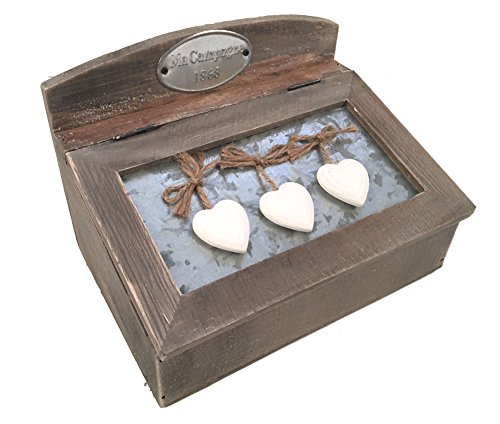 Preisvergleich Produktbild Charming House Design Rustikal Shabby Chic Box Kisten Schmuck Box Schatztruhe