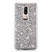 Produktbild OnePlus 6 Hülle Glitzer, OnePlus 6 Handyhülle Silikon Bling Glitter Schutzhülle von Coollee, Luxus Glänzende Ultra Dünn Slim Sparkle Weiche TPU Gel Abdeckung Case Kristall Cute Mädchen Handytasche Bumper Stoßfest Kratzfest Smartphone Etui Back-Cover für OnePlus 6 (Silber)