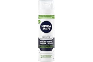 ‎NIVEA NIVEA MEN Sensitive Soothing Shaving Foam for Men 200 ml