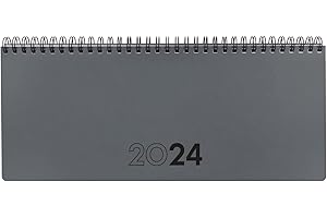 Finocam - Planificador Agenda 2024 + Notas Semana Vista Semana vista + notas Enero 2024 - Diciembre 2024 (12 meses) Gris Catalán