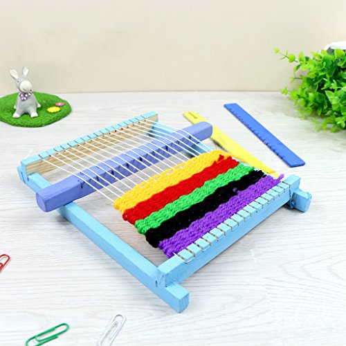 Hergon DIY Assembled Handloom Weaving Loom, Experimental Model,Science Technology Educational Children Toy