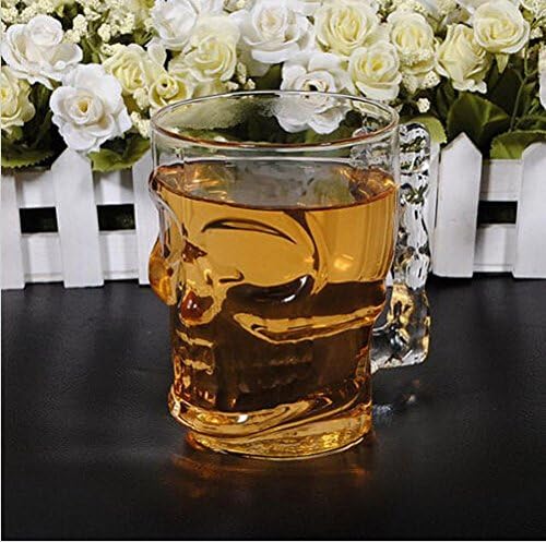redhoney 7 Color LED Light Up Flashing Cola Drnduction Skull Cup Magic Cup 14 oz Automatic Light When Pour Water ,Ideal foinkware Glass Plastic Ir Party Xmas Bars Clubs Drink