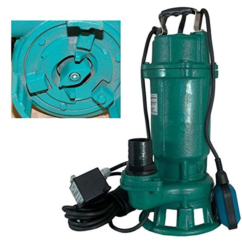 Profi Fäkalienpumpe mit Schneidmesser Leistung 1500Watt Fördermenge: 18000l/h=300 l/min Spannung: 230V/50Hz + Schutzschalter der die Pumpe vor Schäden schützt. - 2