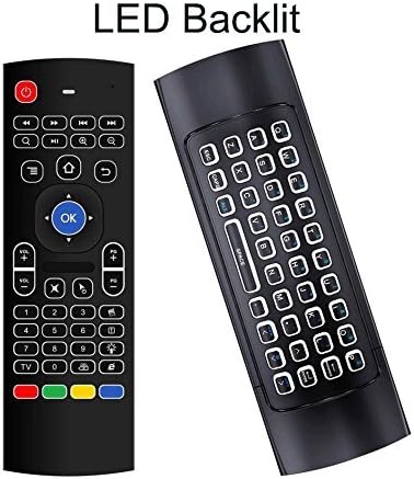 EASYTONE MX3 2.4G Backlit Air Mouse Remote Control Wireless Mini Keyboard and Mouse for Android Kodi Smart TV Box IPTV HTPC PC Rasberry Pi Windows iOS MAC Linux PS3 Xbox 360