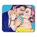 Produktbild Mouse Pads Mistress Love Couple Hugging and Holding Each Other Vintage Man and Woman Valentines Day Kiss Dating Mouse Pad for Notebooks,Desktop Computers Office Supplies