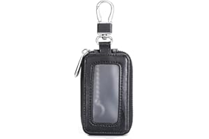 CRSUSUKJ Portachiavi Vera Pelle,Portachiavi per Auto, Portachiavi Uomo Pelle, Portachiavi di Alta Qualità, Portachiavi impermeabile con gancio in metallo,Raccoglitore Chiavi Casa per Donna Uomo.