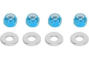 Keenso RC Car Wheel Nut, 4 Pcs 3mm RC Off-road Vehicle Wheel Hex Lock Nut Fit Tire Nut Upgrade Accessory for wltoys 1/14 144001 RC Car