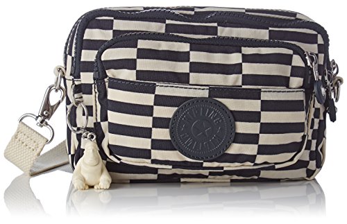 Kipling Multiple, Bolso Bandolera para Mujer, Multicolor (Striped Print), 20 x 13 x 7.5 cm