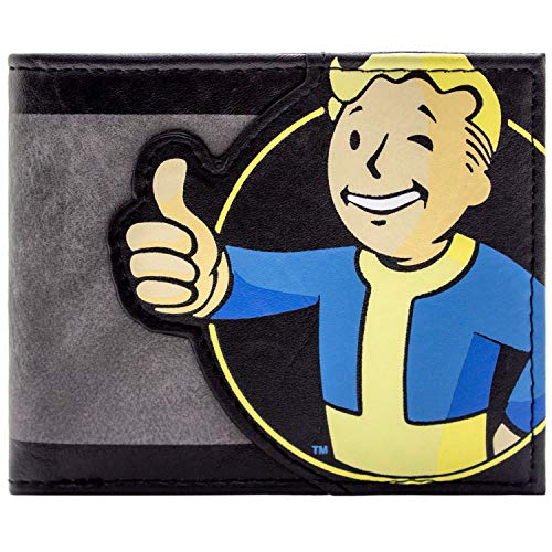 Preisvergleich Produktbild Fallout Daumen hoch Vault Boy Schwarz Portemonnaie Geldbörse