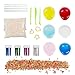 Produktbild DIY Slime Kit, Togather 6 Pack Crystal Clay Schleim mit 5000PCS Bunte Schaum Bälle, 2500PCS Obst Gesicht Dekoration, 4 Flaschen Glitzer Shaker Gläser, Magic Transparente Plasticine Spielzeug