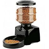 Amzdeal Futterautomat Katze, Automatischer Futterspender für Hund und Katze, Pet Feeder mit Timer, LCD Bildschirm und Ton-Aufnahmefunktion, 5.5 Liter