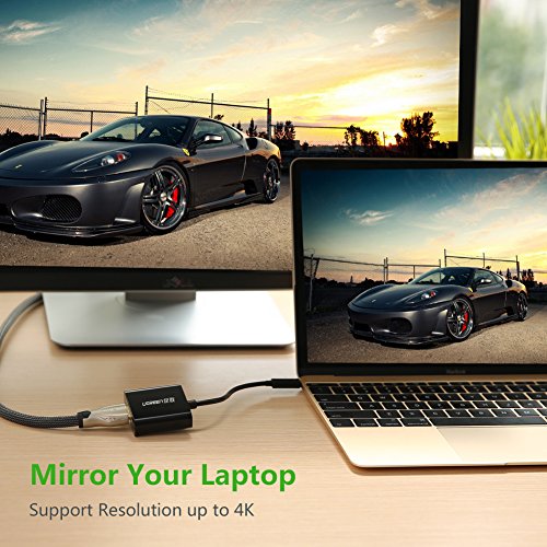 UGREEN USB 3.1 Typ C auf HDMI Buchse Adapter 4K HDTV für neue MacBook 2015, Lenovo Yoga 900 13″ oder ASUS Zen AiO usw Schwarz - 3