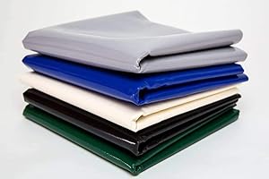 ‎AN-KO TRADING LKW Plane/PVC-Plane 450g/m² - 3m breit -Meterware ohne Ösen Gewebeplane Abdeckplane Schutzplane (Anthrazit RAL7016)