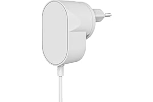 Yale - AC Power Adapter - EU & UK Power Modules - Continuous Power Supply - 8m cable - Spade Connectors - Power from Indoor Socket - Compatible with Yale Smart Video Doorbell