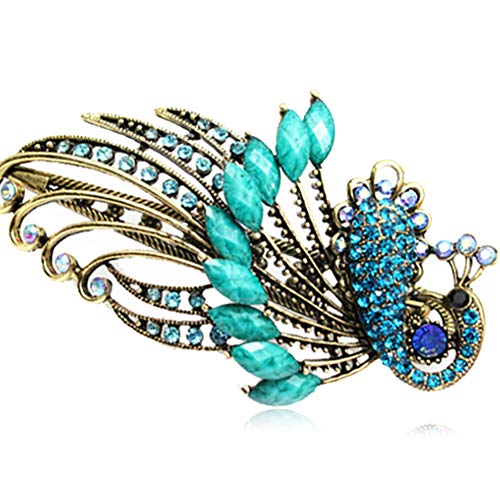 Preisvergleich Produktbild Peacock Vintage Haarspange, Grün