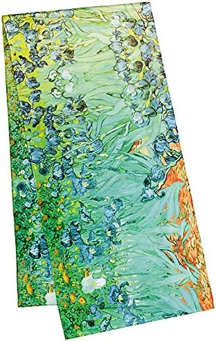 VON LILIENFELDLong Scarf Motif Art Floral Women Vincent Van Gogh: Irises Lightweight Precious Processing Flowers