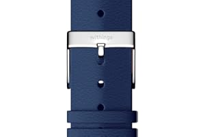 Withings - Bracelet en Cuir Premium pour ScanWatch, Steel HR, Steel HR Sport, Move ECG, Move et Steel