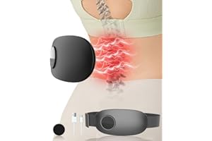 KOURIC Massaggiatore Schiena Lombare Riscaldamento Elettrico, Fascia Riscaldante Schiena Scalda Schiena Lombare, Fascia Massaggiante Schiena Heating Pad con 3 Livelli di Calore