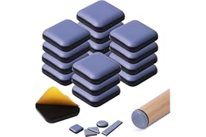HICYCLE2 Deslizadores autoadhesivos para Muebles, para Poder moverlos sobre alfombras y Suelos de Madera Dura (16, Cuadrado,25mm*25mm)