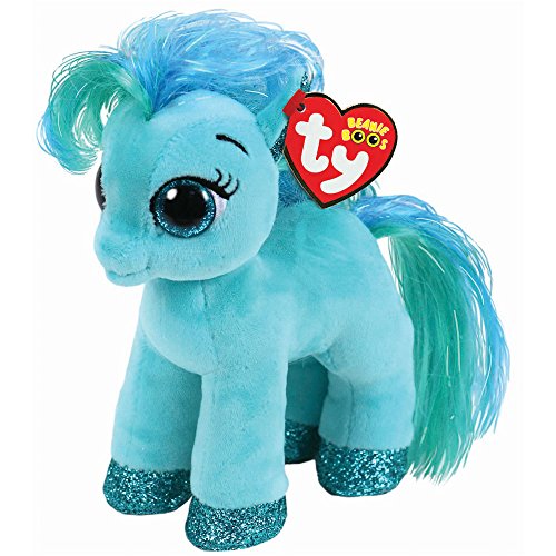 Preisvergleich Produktbild TY 36666 Topaz, Pony blaugrün 15cm Beanie Boo's, Mehrfarbig