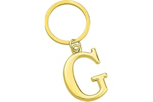 Freedale Gold Letter A-Z Keychain for Women Men Purse Handbags Metal Alphabet Initial Letter Key Ring Novelty-keychain