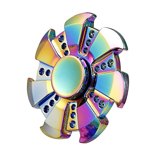 Preisvergleich Produktbild cooshional Fidget Spinner Bunte Regenbogen Metall Hand Spinner EDC Fingerspitze Gyro Spielzeug