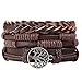 Produktbild WDAIJY Herrenarmband,Herren Armband Leder Armband Herren Freizeit Retro Multi-Layer Armband Damen Frauen Charme Stil Armband Schmuck