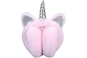 SEDEX Paraorecchie per Bambine Accessori da Sci Soffici Termiche Unicorn Paraorecchie Pieghevole Protezione dal Vento Unisex Moda Inverno Natale Regalo