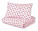Cot Bed Duvet Cover and Pillowcase Set, Pink Roses