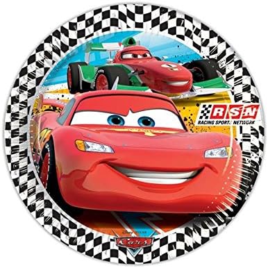 Cars Paper Plates 23 cm, Furniture Party Baby Disney Pixar * 20380