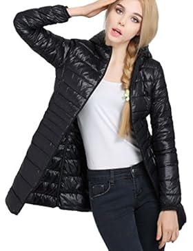 HENGJIA Damen Bepackbare Steppjacke mit Kaputze Leichte Daunenjacke für Winter