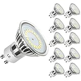 LE MR16 GU10 LED Bulbs, 50W Halogen Bulbs Equivalent, 3.5W, 350lm, Warm White, 3000K, 120&deg; Beam Angle, Recessed Lighting, Track Lighting, LED Light Bulbs, Pack of 10 Units