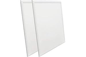 Hometric LED Panel Ceiling Light Square Pure White Tiles 6000K Daylight 600x600 48W 4400 Lumens, Long Life High Power Factor IC Driver
