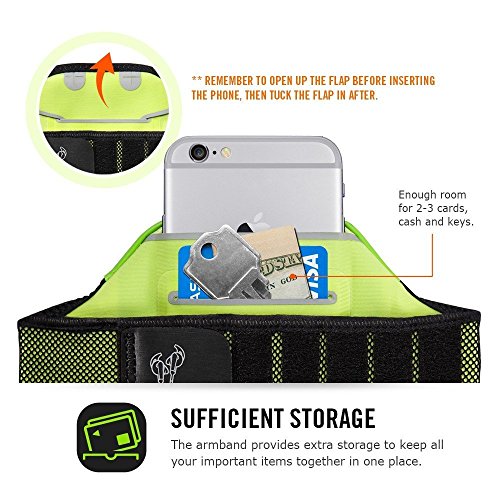 Fascia Braccio, Spigen Velo Braccio Sportiva Universale per Jogging Palestra Running con Cinturino Regolabile per iPhone 8/7/6S/6/SE/5S/5, Samsung Galaxy S8/ S7 etc Fascia da Braccio - SGP11198