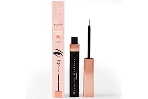 LAMORA Black Magnetic Eyeliner for Magnetic Eyelashes - Strong Hold, Natural Look, Long Lasting, Waterproof Liquid Magnetic Liner - Works with All Magnetic Eye Lashes Sets for Easy Application