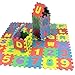 grassLANDS 36pcs Soft Eva Foam Thick Puzzle Play Mats Split Joint Baby Carpet Pad for Kids Children Crawling Play Games Floor Mats , Dimensions: Each mat measures 31.5 cm x 31.5 cm Thickness: 1 cm
