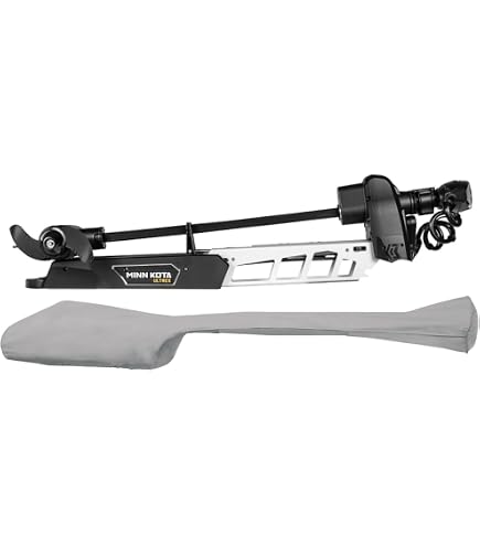 Oceansouth Housse Sur Mesure Minn Kota Riptide Instinct Quest 2209 Mm - Protection Marine PVC AtlasXPRO Blanche