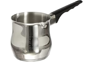 Ilsa Cafetière Turque, Omnia,Induction, INOX 18/10, Tasses 4, Argenté