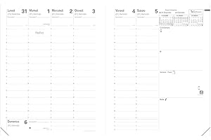 Quo Vadis 016009Q Agenda PRESIDENTE Lingua italiana Anno 2026 Formato 21x27 cm Settimanale 13 Mesi Dicembre-Dicembre Carta Bianca Ricambio Agenda Blisterato Copertina in Cartone Bianco