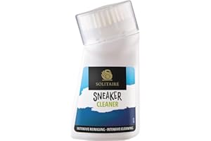 SOLITAIRE Sneaker Cleaner | Sneaker Intensiv-Reiniger | 75 ml | Profi-Reinigung für Sneaker und Schuhe | Sneaker-Reiniger mit integrierter Bürste zur Schuh-Reinigung und effektiven Fleckenentfernung