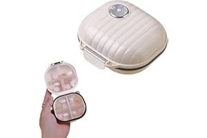 MOSKADO Portable Daily Pill Case, Daily Pill Organizer, Small Travel Pill Organizer for Purse, Jewelry Ring Display Box, Portable Mini Pharmacy for Daily Weekly Travel, Outdoor (Small)