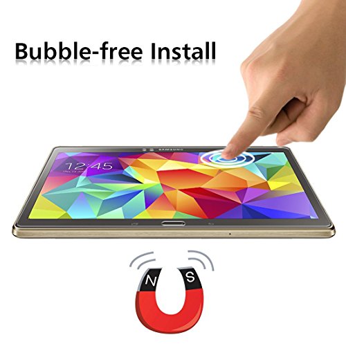Samsung Galaxy Tab S 10.5 Zoll (SM-T800/SM-T805) Panzerglas Schutzfolie, iVoler® Premium Panzerglasfolie folie Displayschutzfolie Hartglas Gehärtetem Glas DisplayPanzerglas Schutzfolie Displayschutz Tempered Glass Screen Protector für Samsung Galaxy Tab S 10.5“ (SM-T800/SM-T805) – 0,3mm Dünn, 9H Härtegrad, 2.5D Abgerundete Kanten – [Kratzfest][Hohe Transparenz] [Fingerabdruck-frei][Blasenfrei]-Lebenslange Garantie - 4