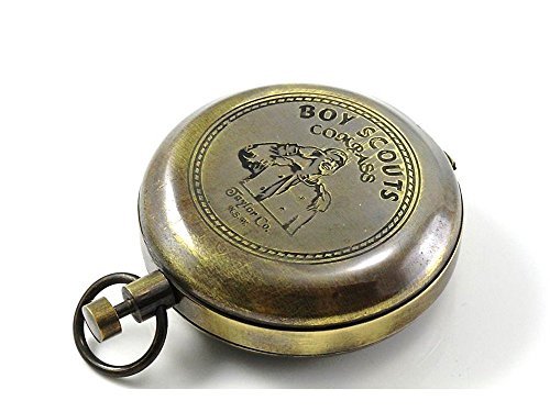 Scout garçon Boussole W/Scout serment et étui de transport