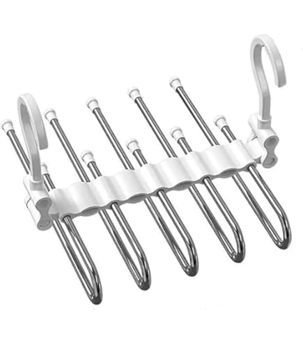 Sindax 8 stuks magische ruimtebesparende hangers, roestvrij stalen hangers voor kleding, draagbare kast kast opslag organizer voor broekjas en pakken